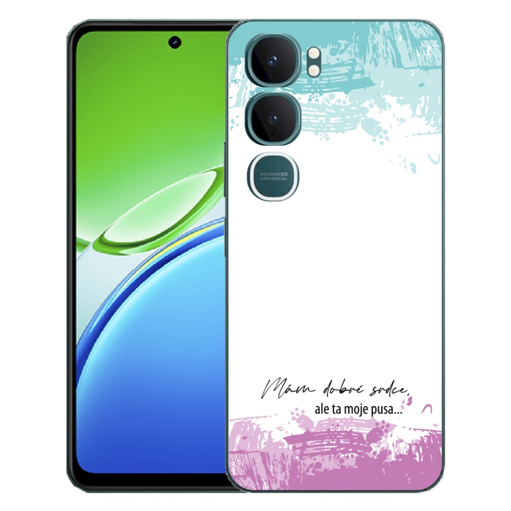 mmCase géltok a Vivo Y21d-hez – vicces felirat, 3 fehér háttér