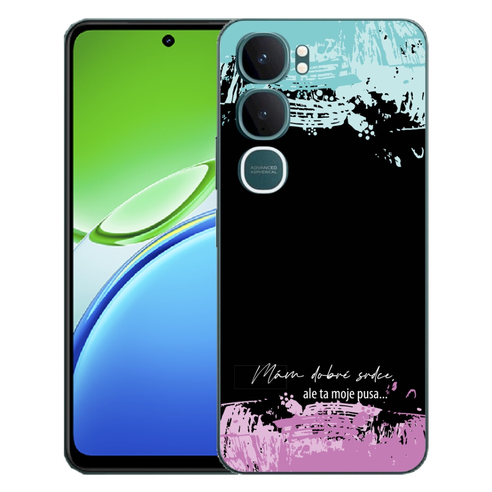 mmCase géltok a Vivo Y21d-hez – vicces felirat, 3 fekete háttér