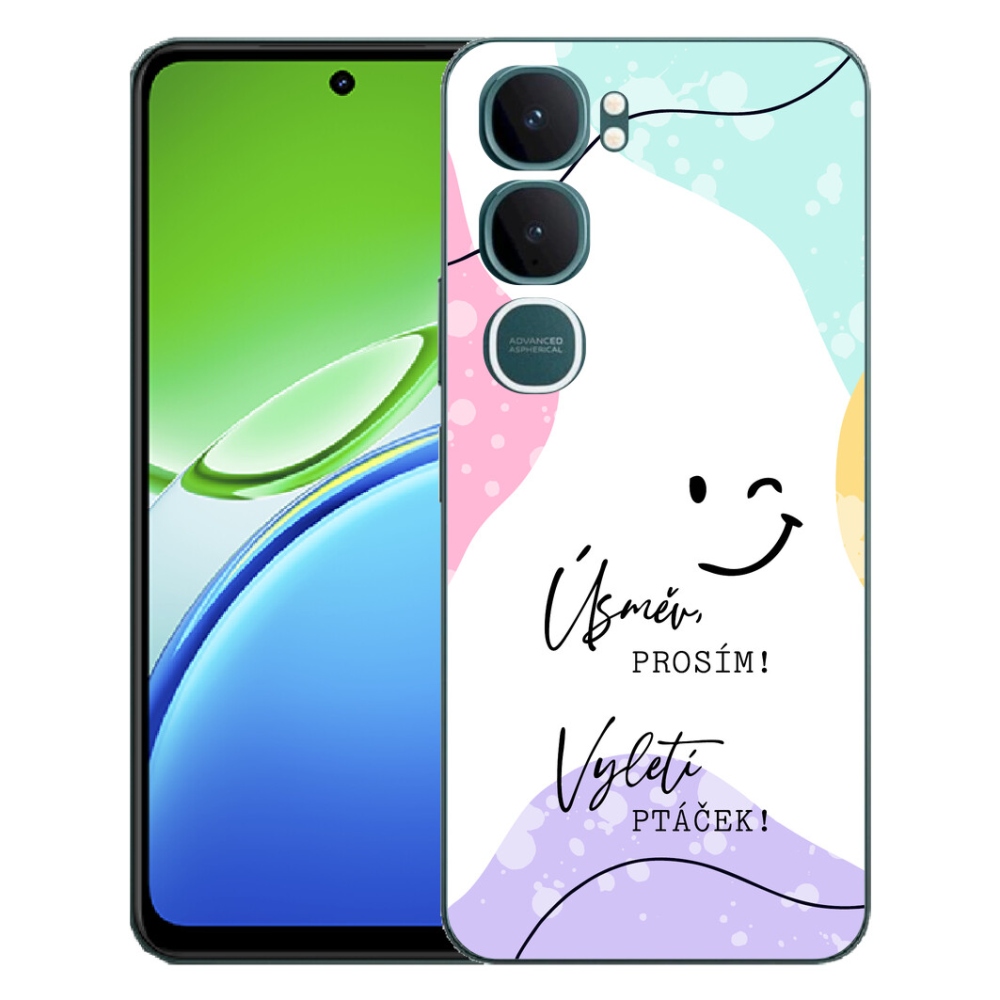 mmCase gél tok a Vivo Y21d-hez – vicces felirat, 4 fehér háttér