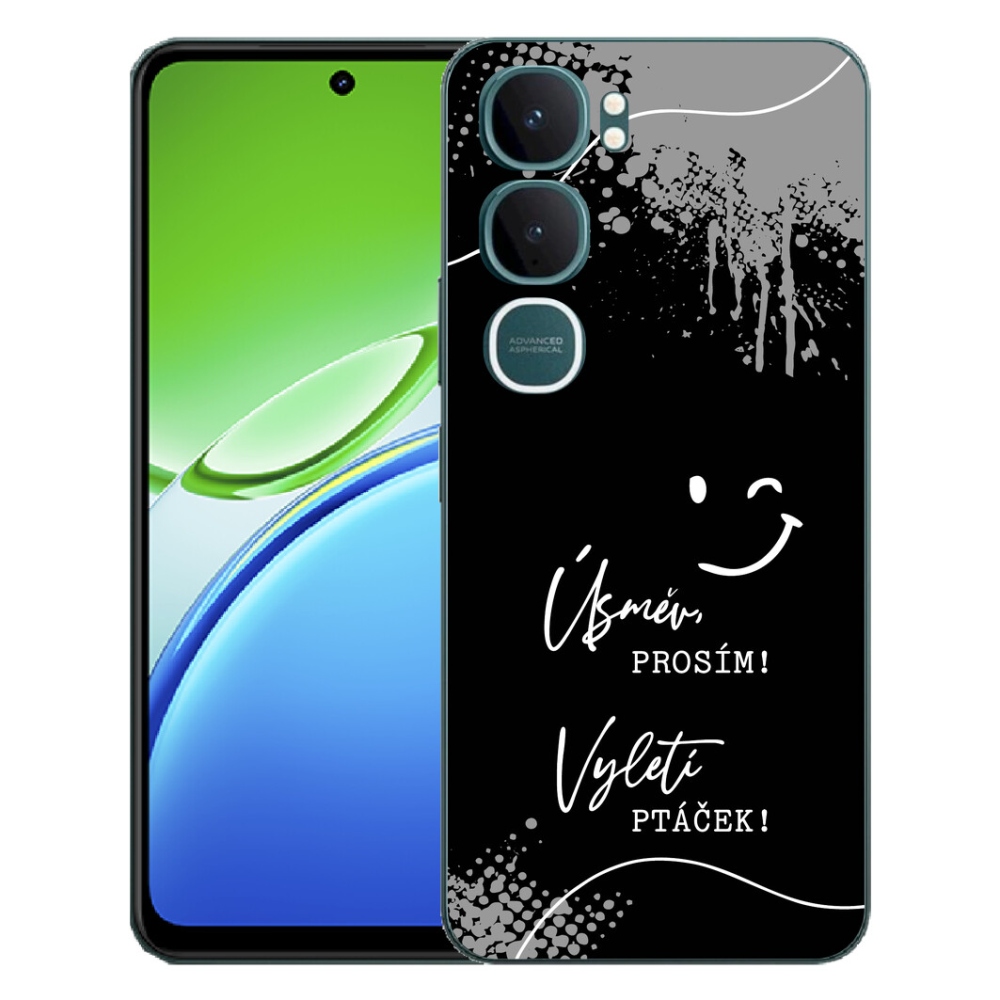 mmCase gél tok a Vivo Y21d-hez – vicces felirat, 4 fekete háttér