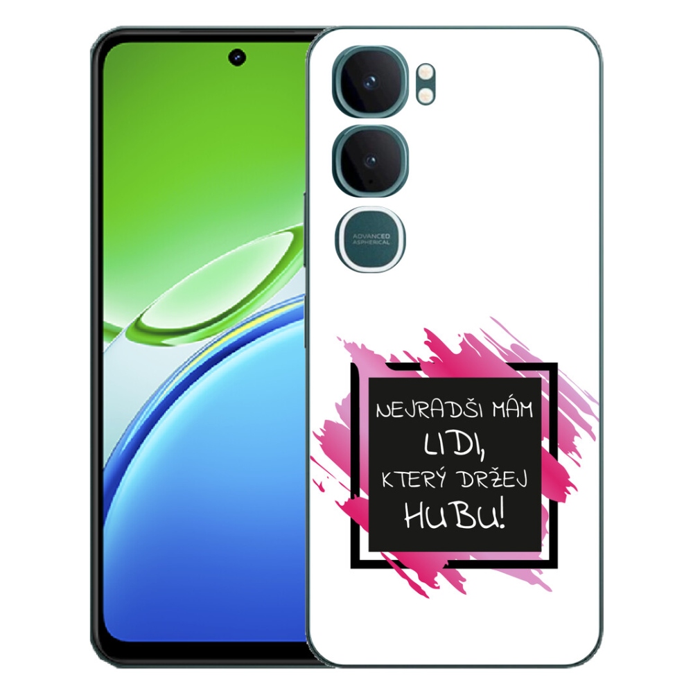 mmCase géltok a Vivo Y21d-hez – vicces felirat, 7 fekete-fehér háttér