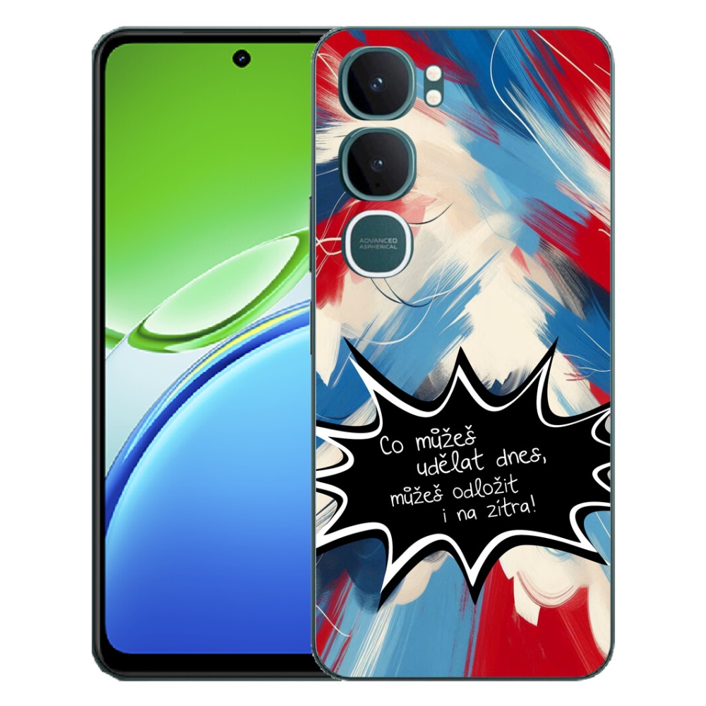 mmCase gél tok a Vivo Y21d-hez – vicces felirat, 9, fekete háttér