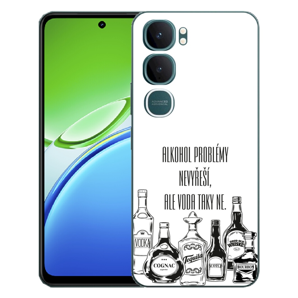 mmCase gél tok a Vivo Y21d-hez – vicces felirat fehér háttérrel