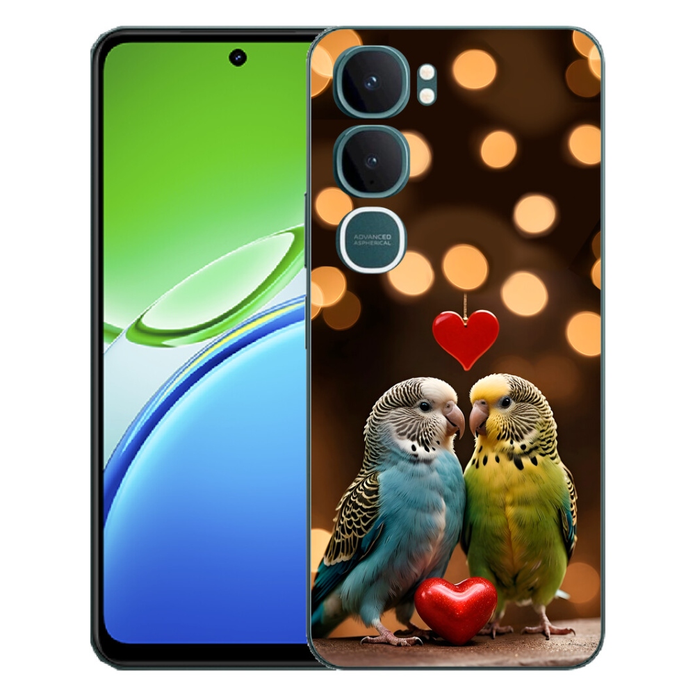 mmCase géltok a Vivo Y21d-hez – szerelmes papagájok
