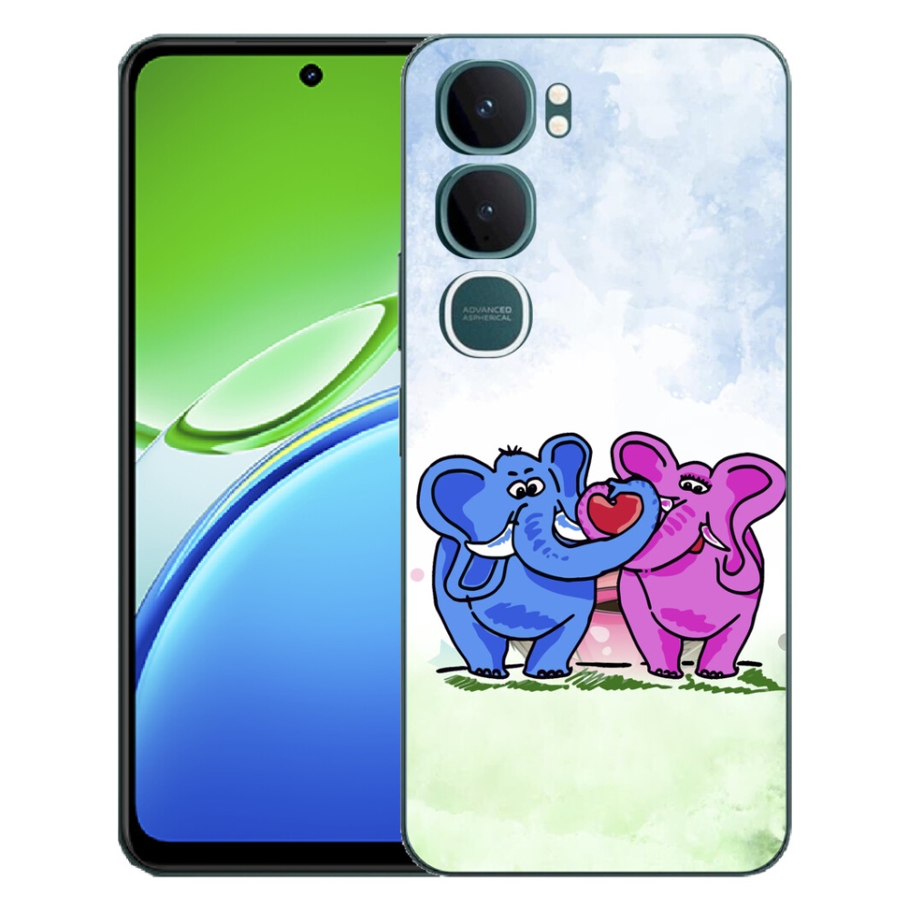 mmCase géltok a Vivo Y21d-hez – szerelmes elefántok