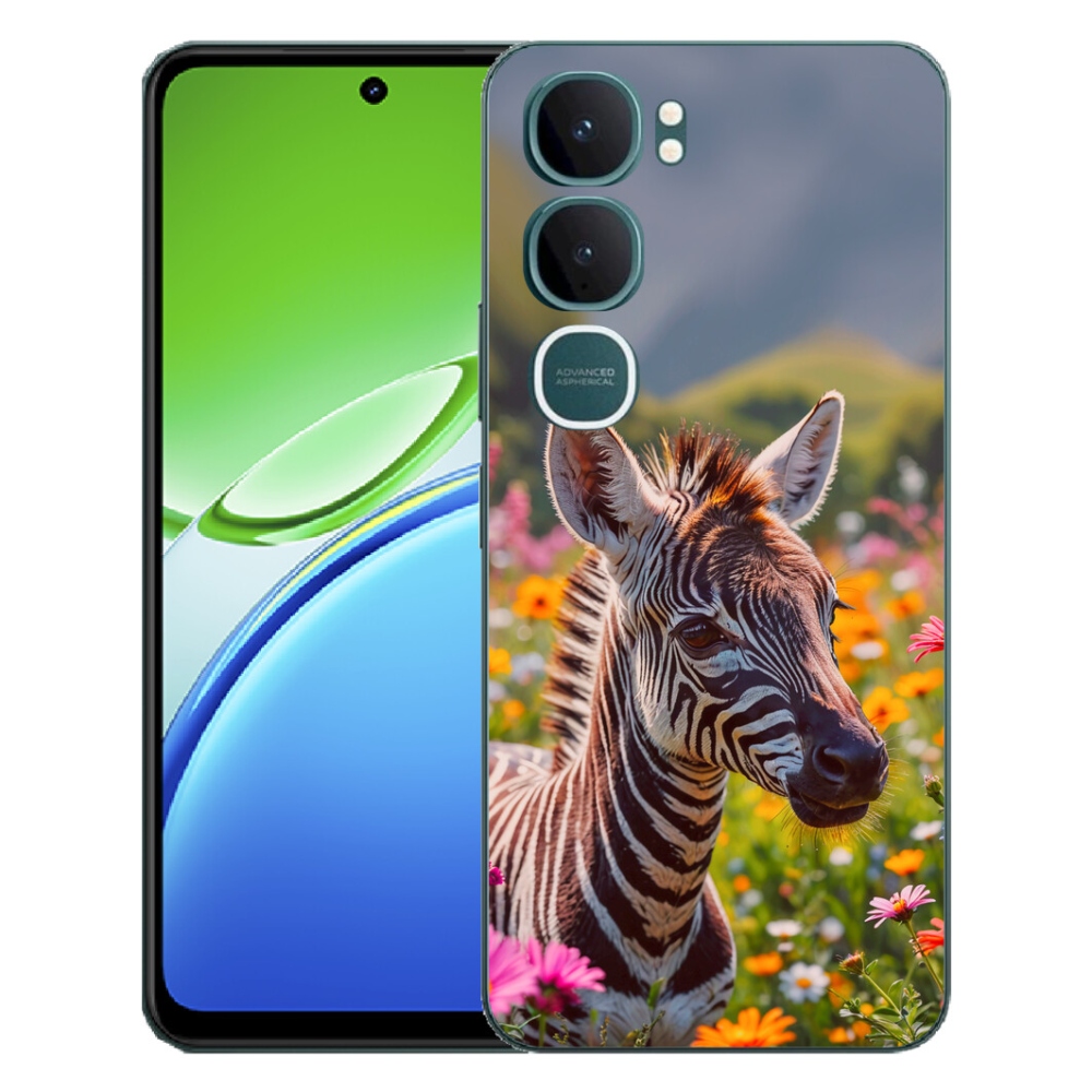 mmCase gélhuzat a Vivo Y21d-hez – zebra a réten
