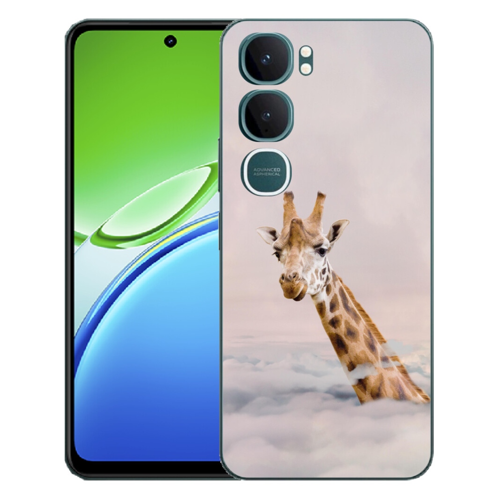 mmCase gél tok a Vivo Y21d-hez – zsiráf a felhők között