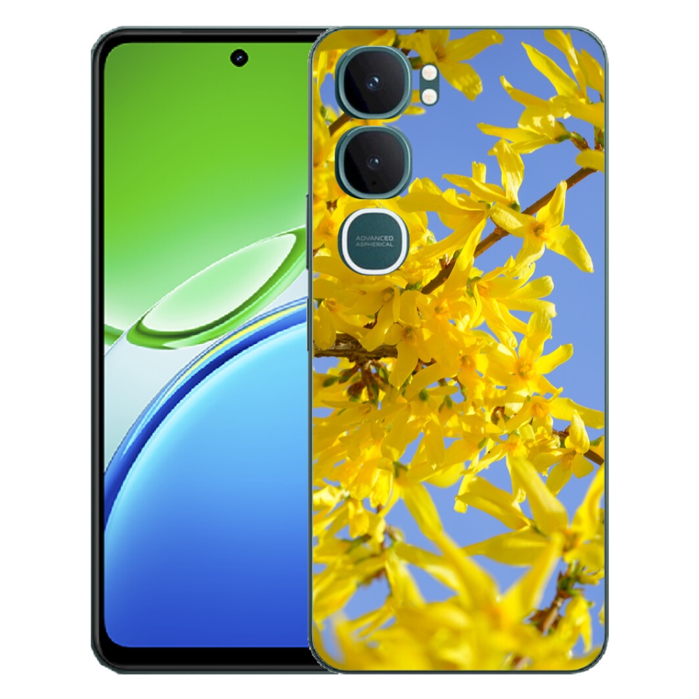 mmCase gél tok a Vivo Y21d-hez – sárga virágok