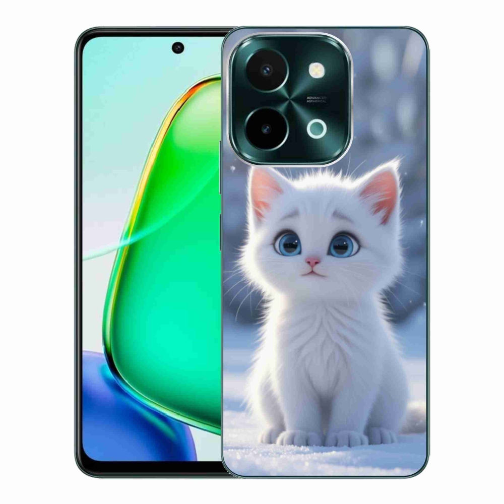 mmCase gél tok a Vivo Y28-hoz – fehér cica 3