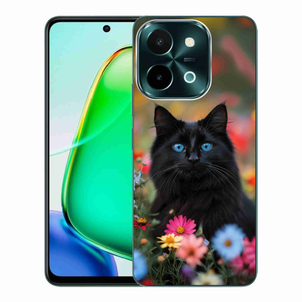 mmCase gél tok a Vivo Y28-hoz – fekete cica 4