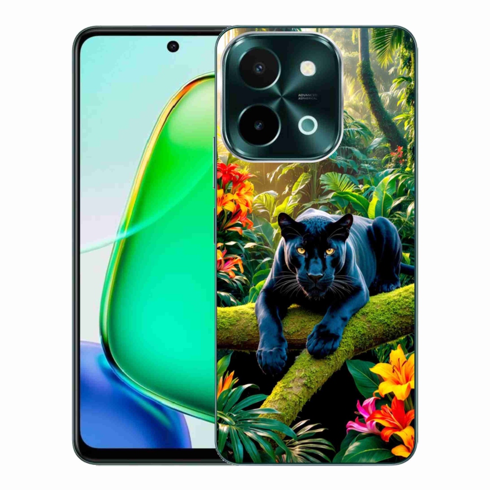 mmCase géltok a Vivo Y28-hoz – fekete párduc a dzsungelben