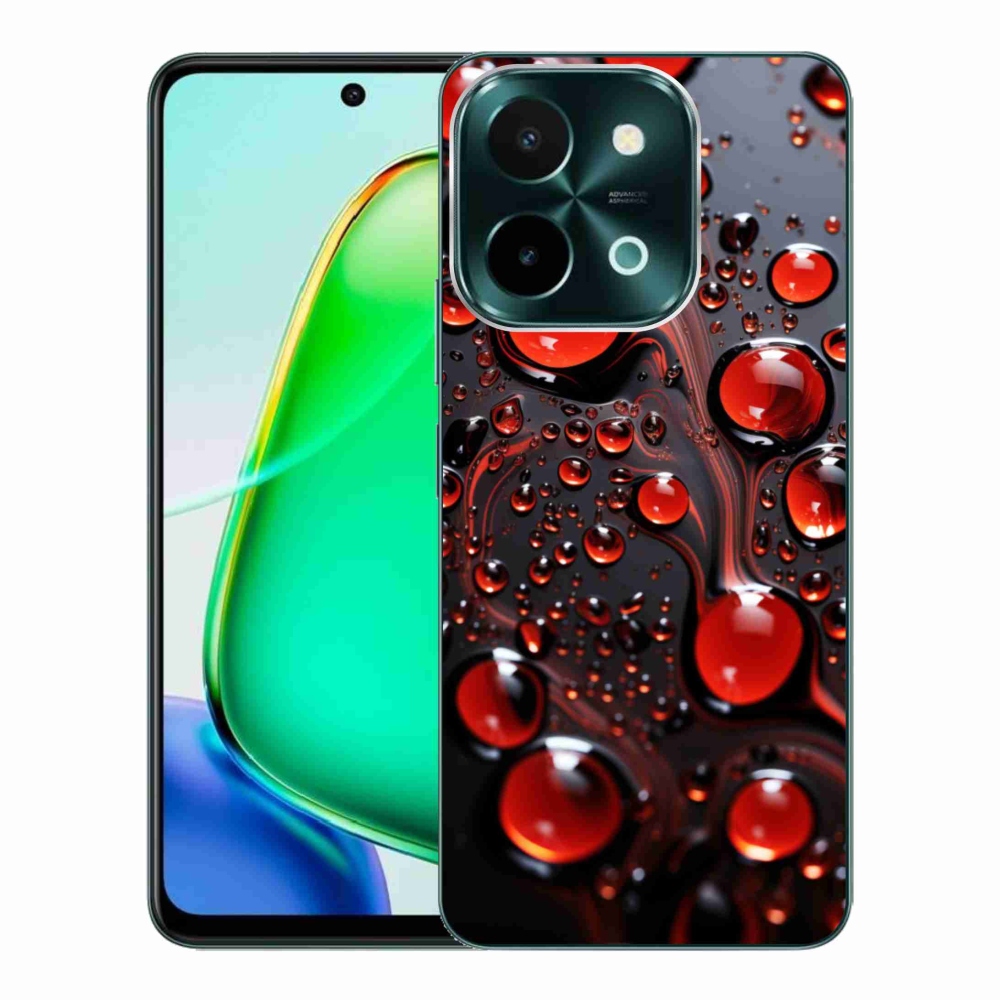 mmCase géltok a Vivo Y28-hoz – piros cseppek 2