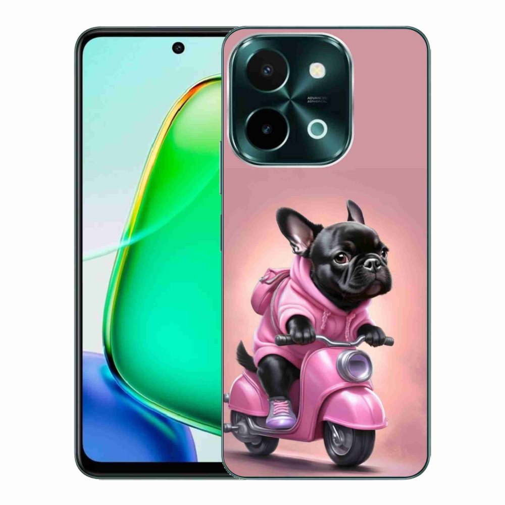 mmCase gél tok a Vivo Y28-hoz – francia buldog robogón