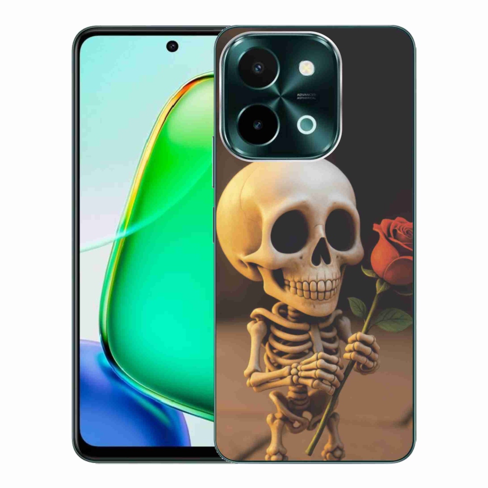 mmCase géltok a Vivo Y28-hoz – csontváz rózsával