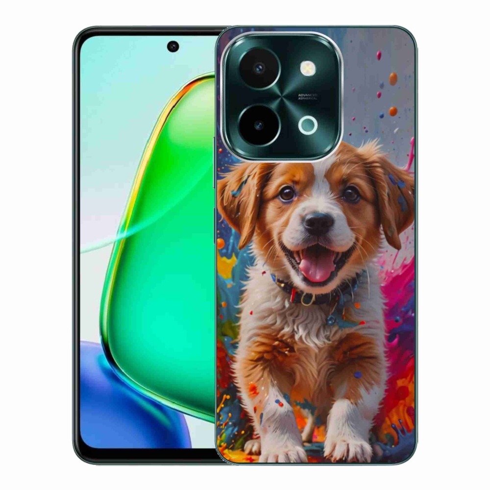 mmCase gél tok a Vivo Y28-hoz – aranyos kiskutya 3