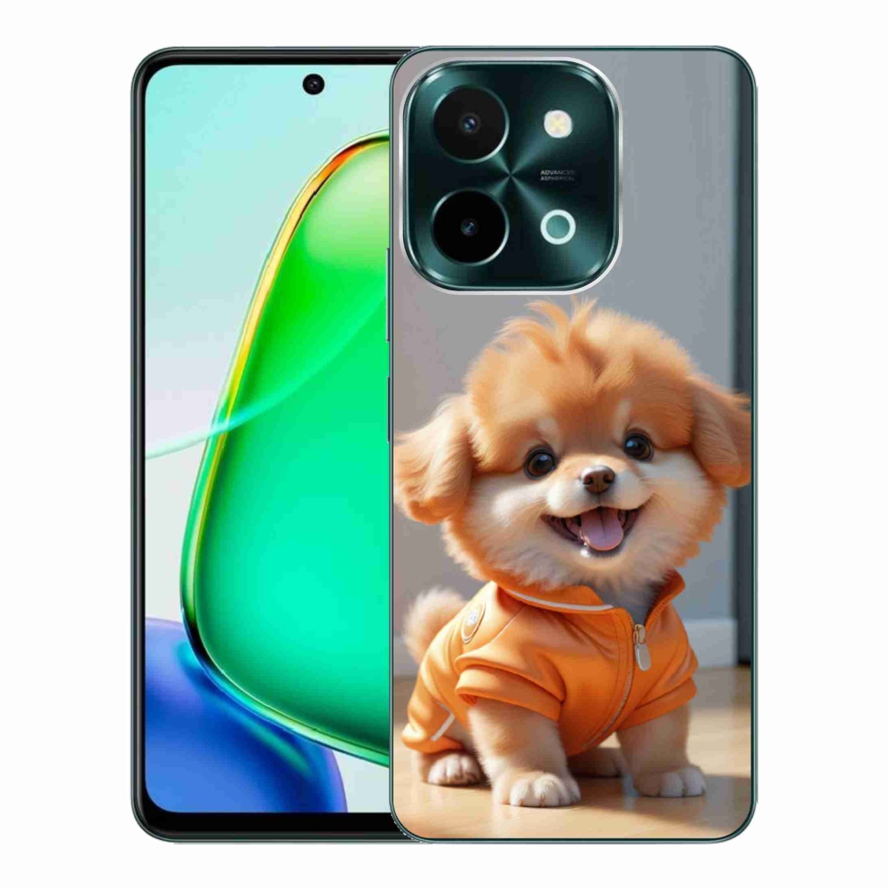 mmCase gél tok a Vivo Y28-hoz – aranyos pomerániai pulóverben