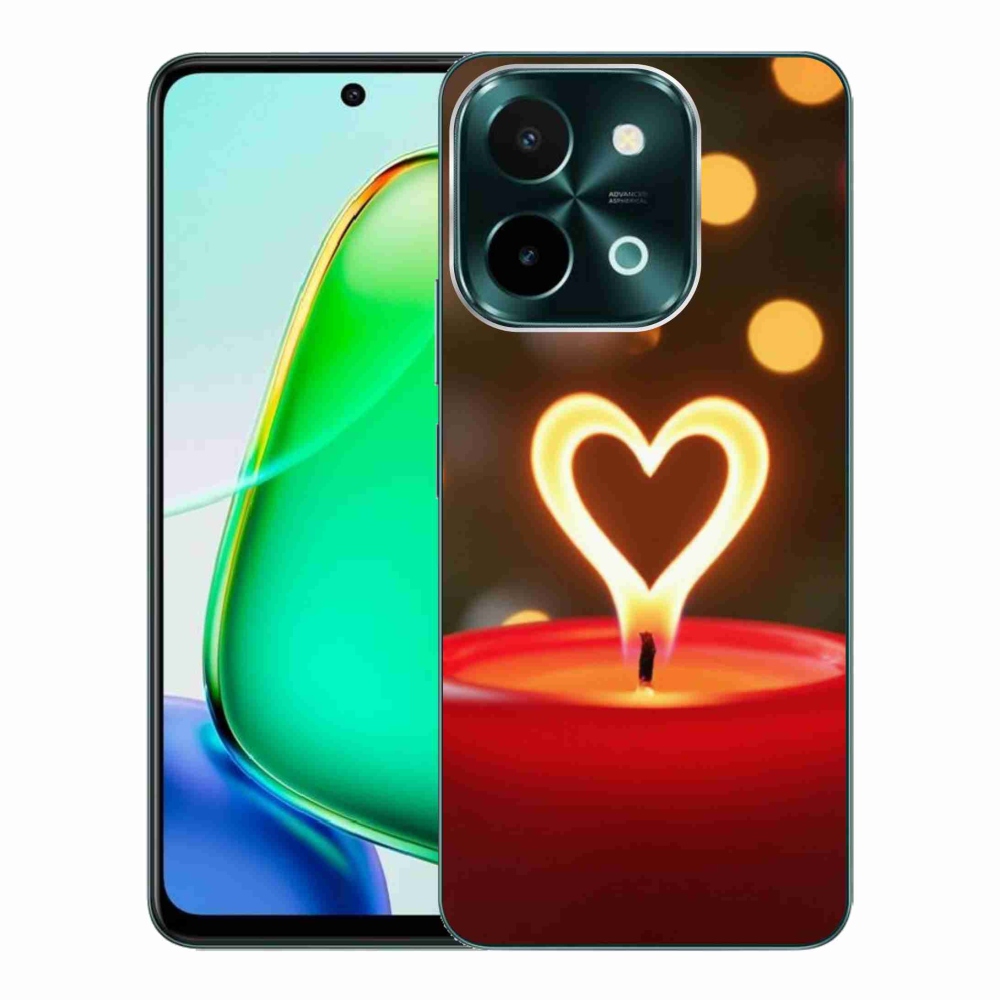 mmCase gél tok a Vivo Y28-hoz – lángoló szív
