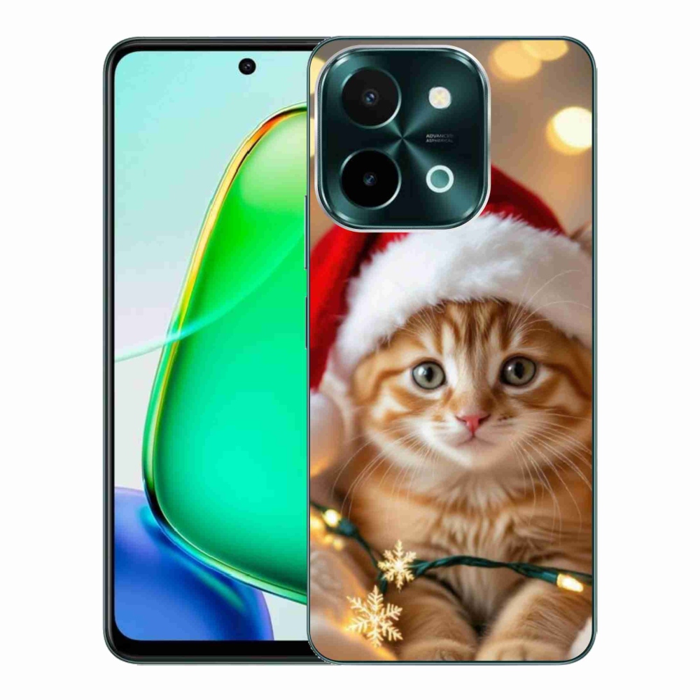 mmCase gél tok a Vivo Y28-hoz – karácsonyi cica