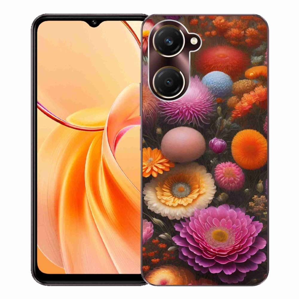 mmCase géltok a Vivo Y28s 5G-hez – virágkompozíció