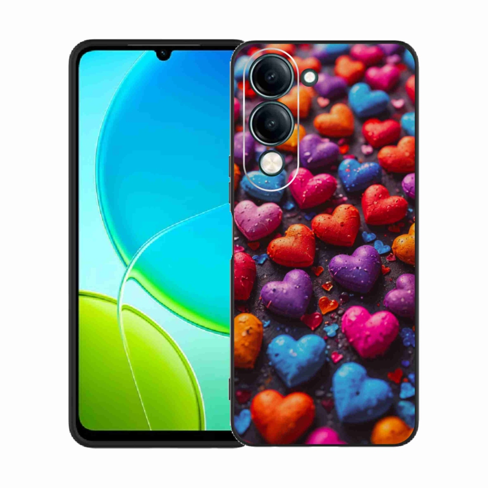 Gél borító mmCase a Vivo Y29S 5G készülékhez - színes szív