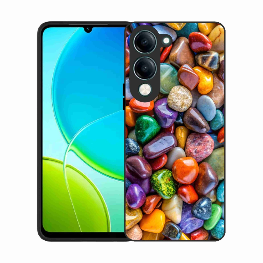 Gél borító mmCase a Vivo Y29S 5G készülékhez - színes strasszkövek