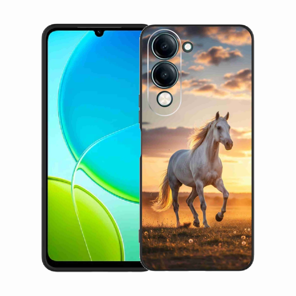 Gélburkolat mmCase a Vivo Y29S 5G-n - futó fehér ló 2