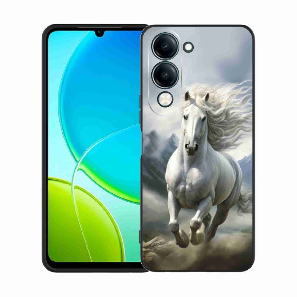 Gélburkolat mmCase a Vivo Y29S 5G-n - futó fehér ló 3