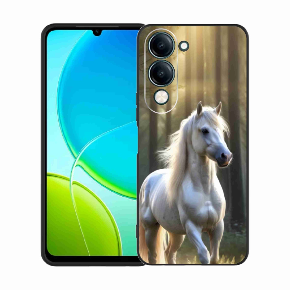 Gél borítás mmCase a Vivo Y29S 5G - fehér ló 3
