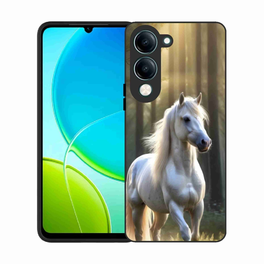 Gél borítás mmCase a Vivo Y29S 5G - fehér ló 3