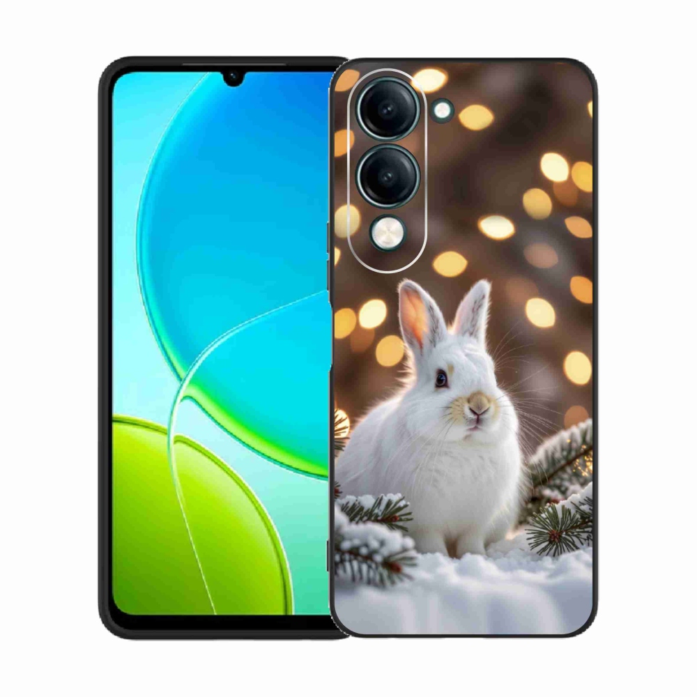 Zselés borítás mmCase a Vivo Y29S 5G-hez - fehér nyúl
