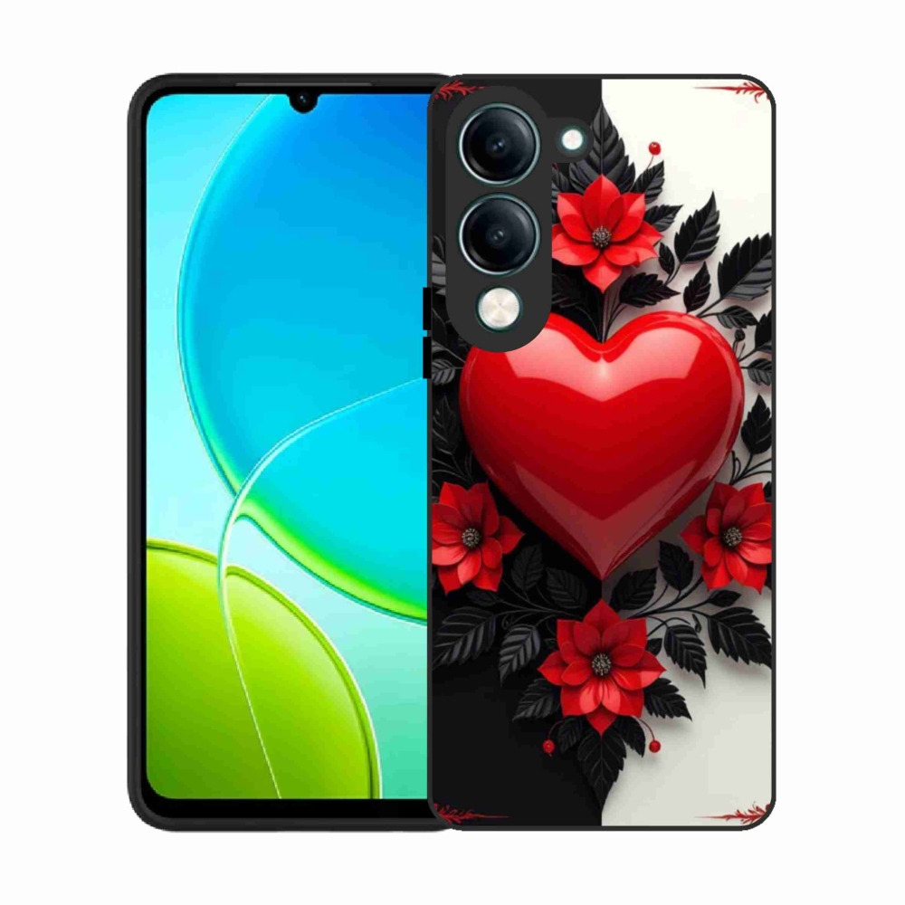 Gél borítás mmCase a Vivo Y29S 5G készülékhez - piros szív