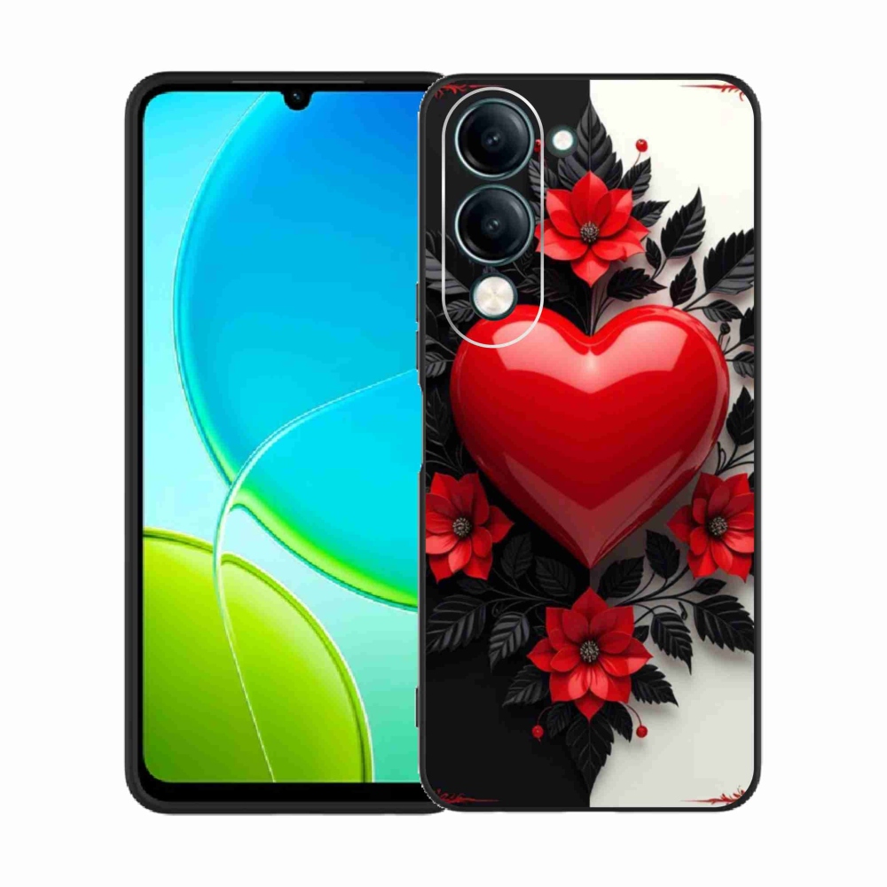 Gél borítás mmCase a Vivo Y29S 5G készülékhez - piros szív
