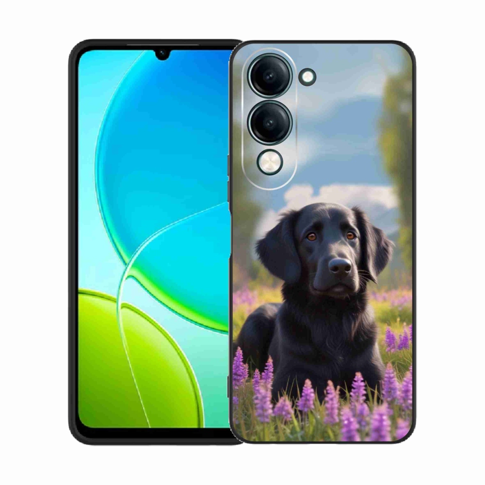 Gél borítás mmCase a Vivo Y29S 5G készülékhez - elegáns fekete retriever