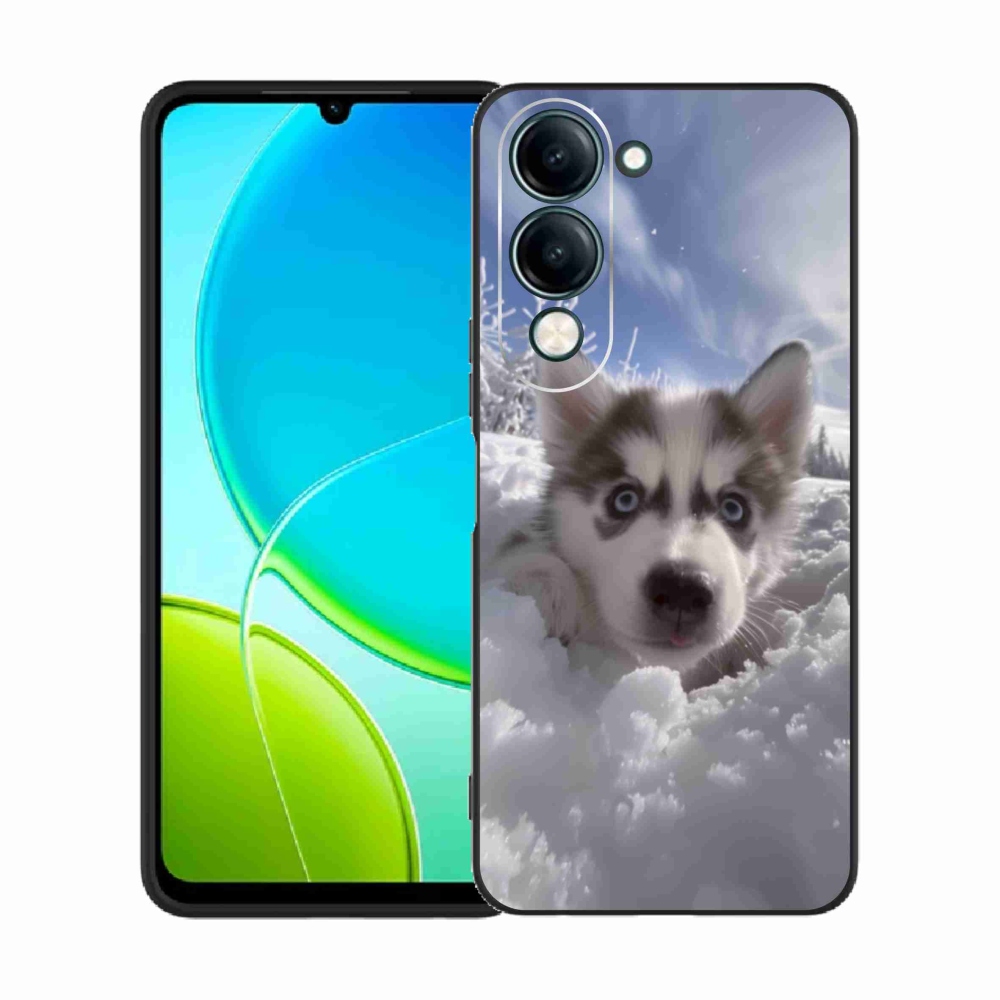 Gél borítás mmCase a Vivo Y29S 5G-hez - husky a hóban