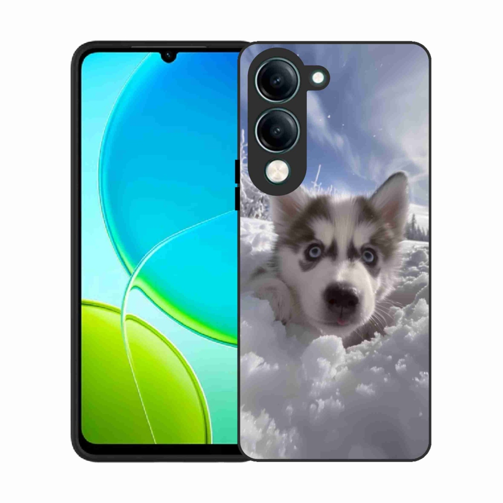 Gél borítás mmCase a Vivo Y29S 5G-hez - husky a hóban