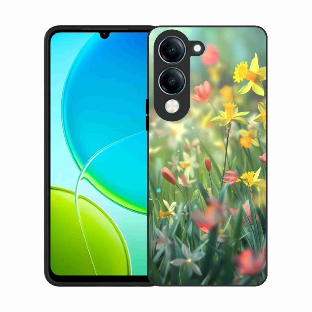 Gél borító mmCase a Vivo Y29S 5G-hez - tavaszi virágok