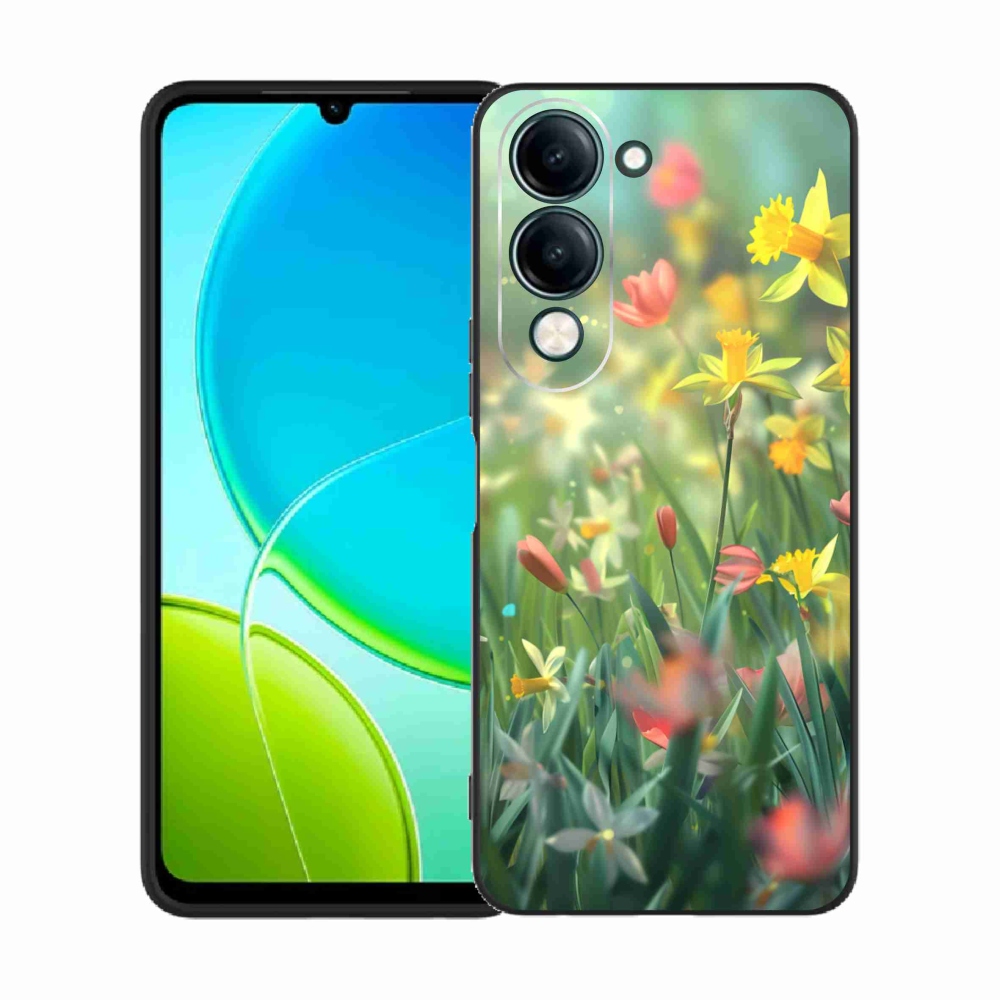 Gél borító mmCase a Vivo Y29S 5G-hez - tavaszi virágok