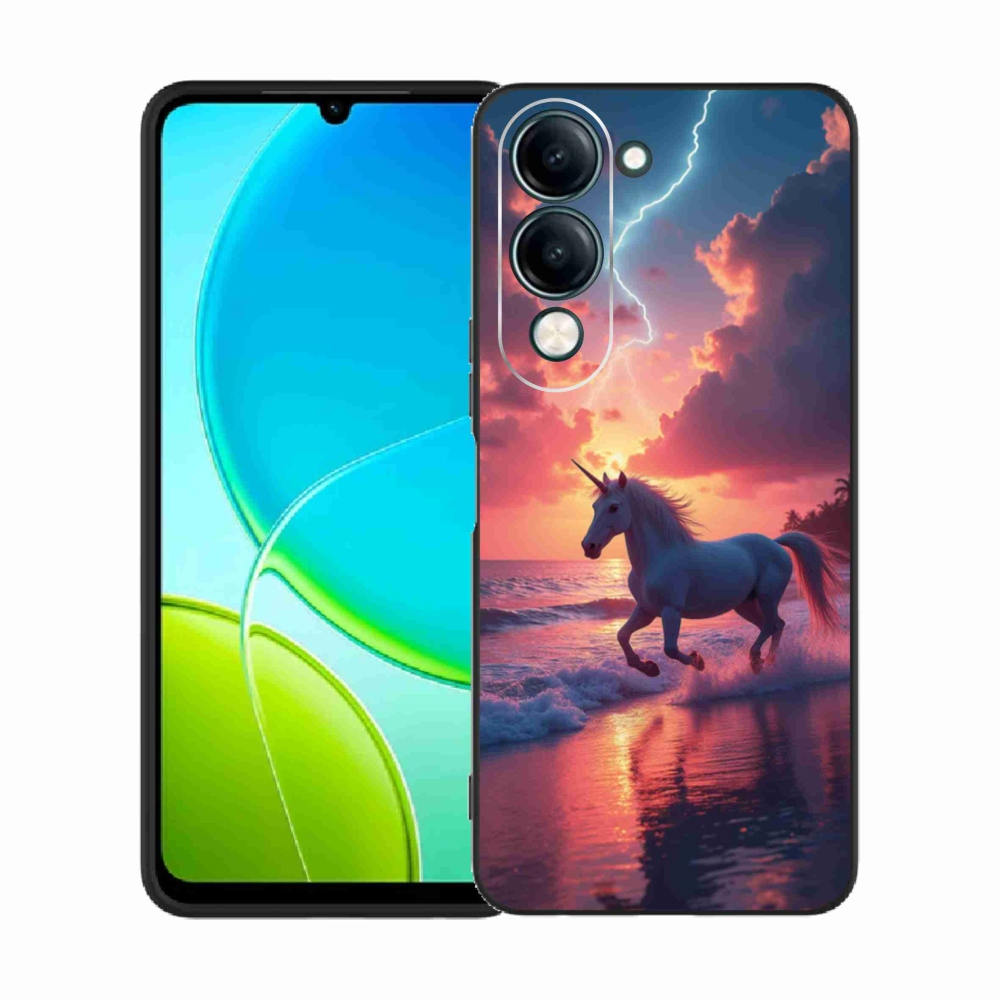 Gél borító mmCase a Vivo Y29S 5G-hez - egyszarvú a tengerparton