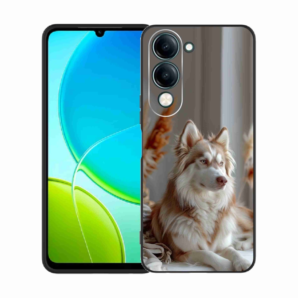 Gél borítás mmCase a Vivo Y29S 5G számára - csendes szibériai husky