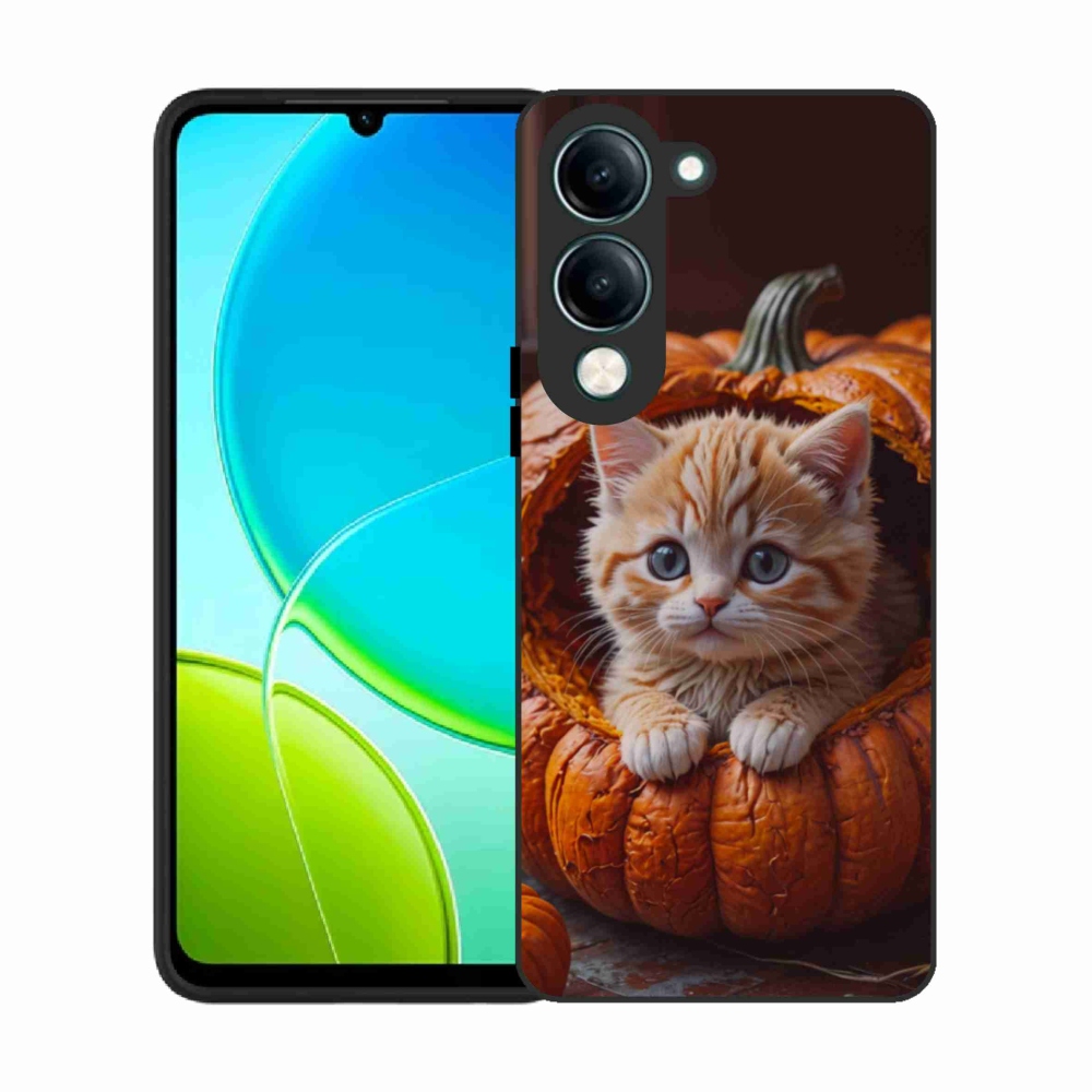 Gél borítás mmCase a Vivo Y29S 5G-hez - cica és tök 2