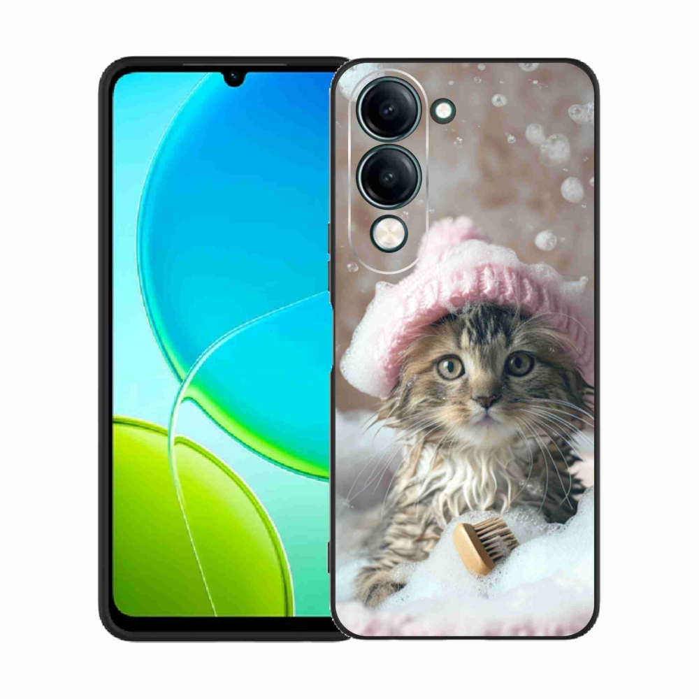 Gél borítás mmCase a Vivo Y29S 5G-hez - cica és fürdő