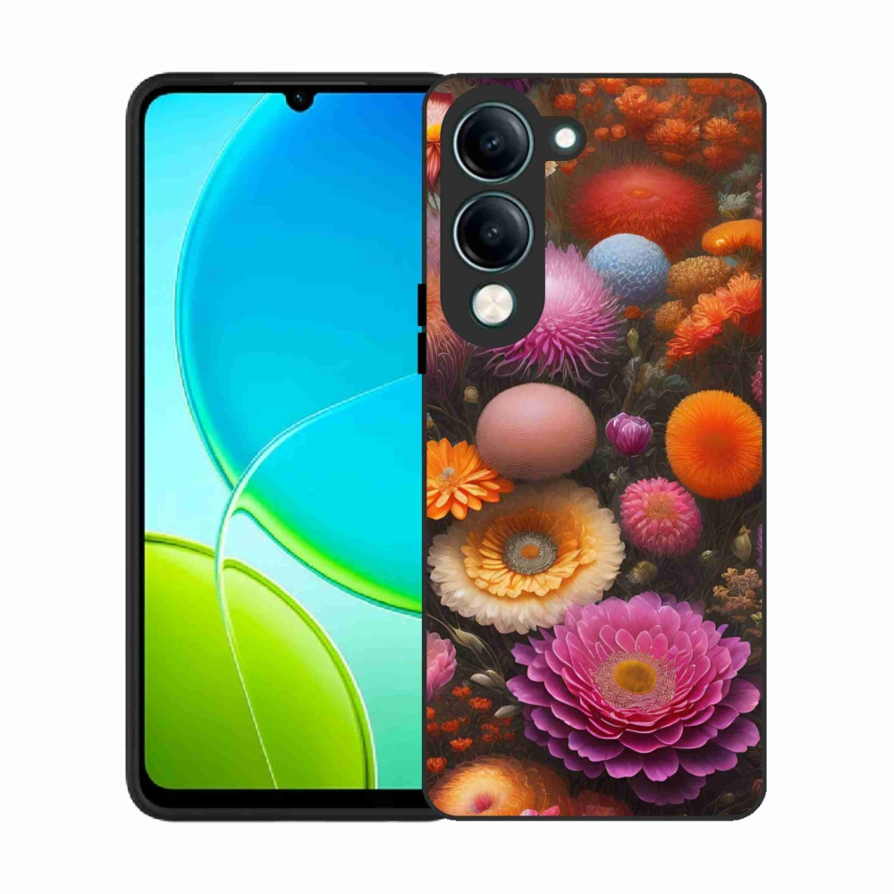 Gél borító mmCase a Vivo Y29S 5G számára - virágos kompozíció