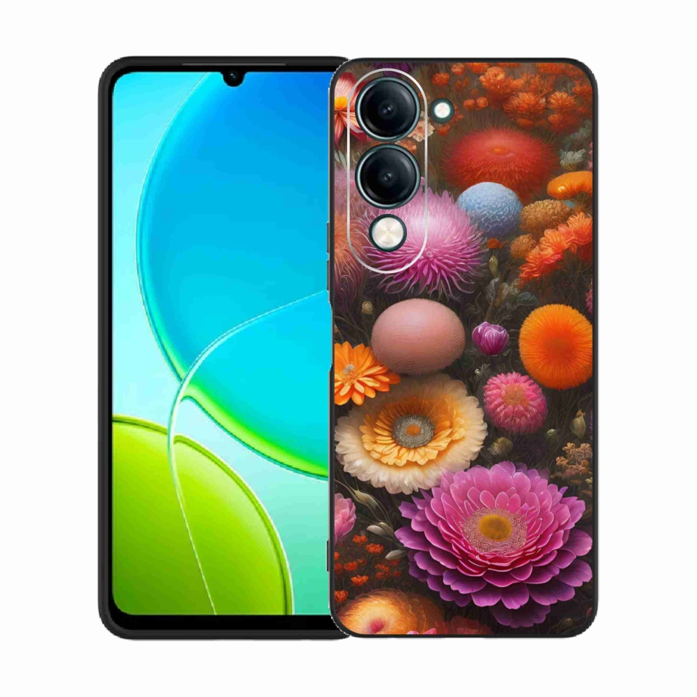 Gél borító mmCase a Vivo Y29S 5G számára - virágos kompozíció