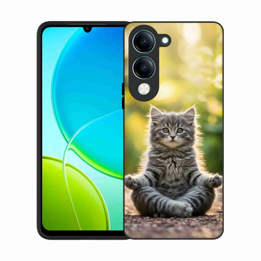 Gél borítás mmCase a Vivo Y29S 5G készülékhez - meditáló cica