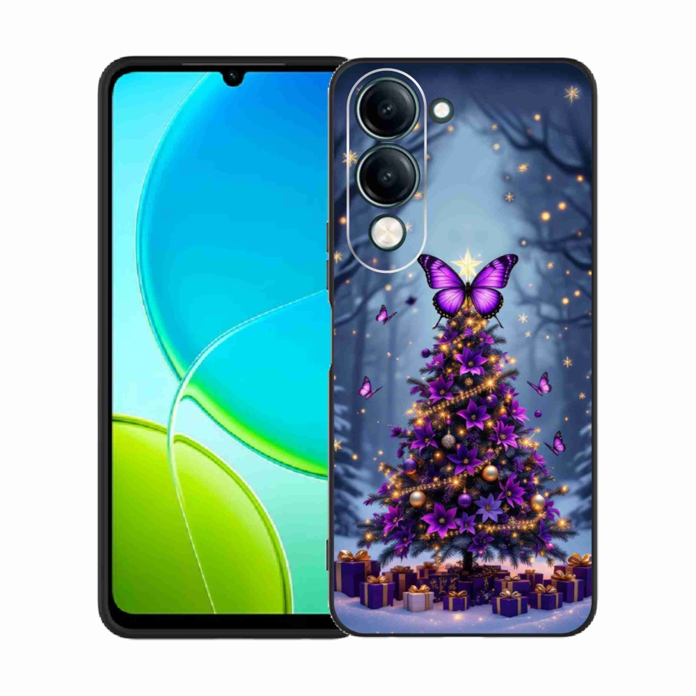 Gél borító mmCase a Vivo Y29S 5G-hez - pillangó karácsonyfa