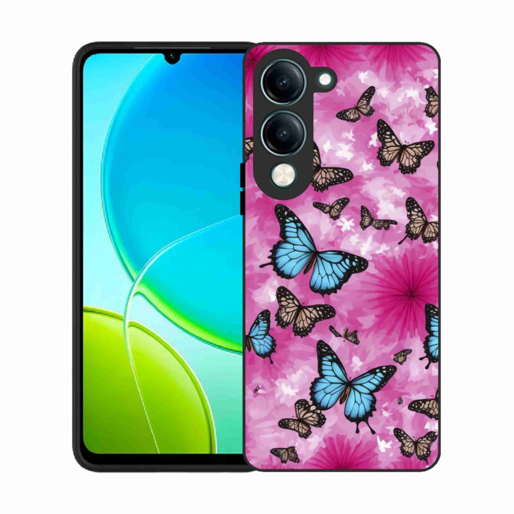 Gél borítás mmCase a Vivo Y29S 5G készülékhez - pillangókert