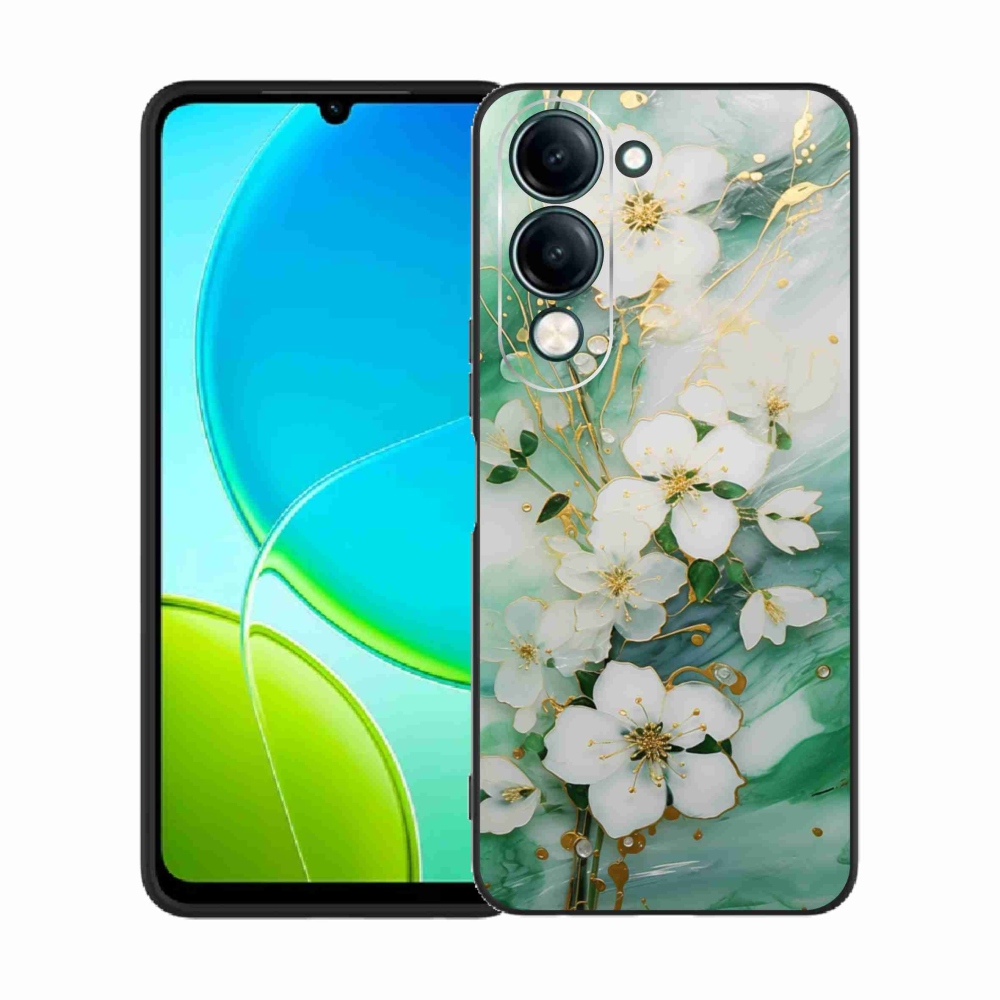 Gél borító mmCase a Vivo Y29S 5G-hez - finom virágok