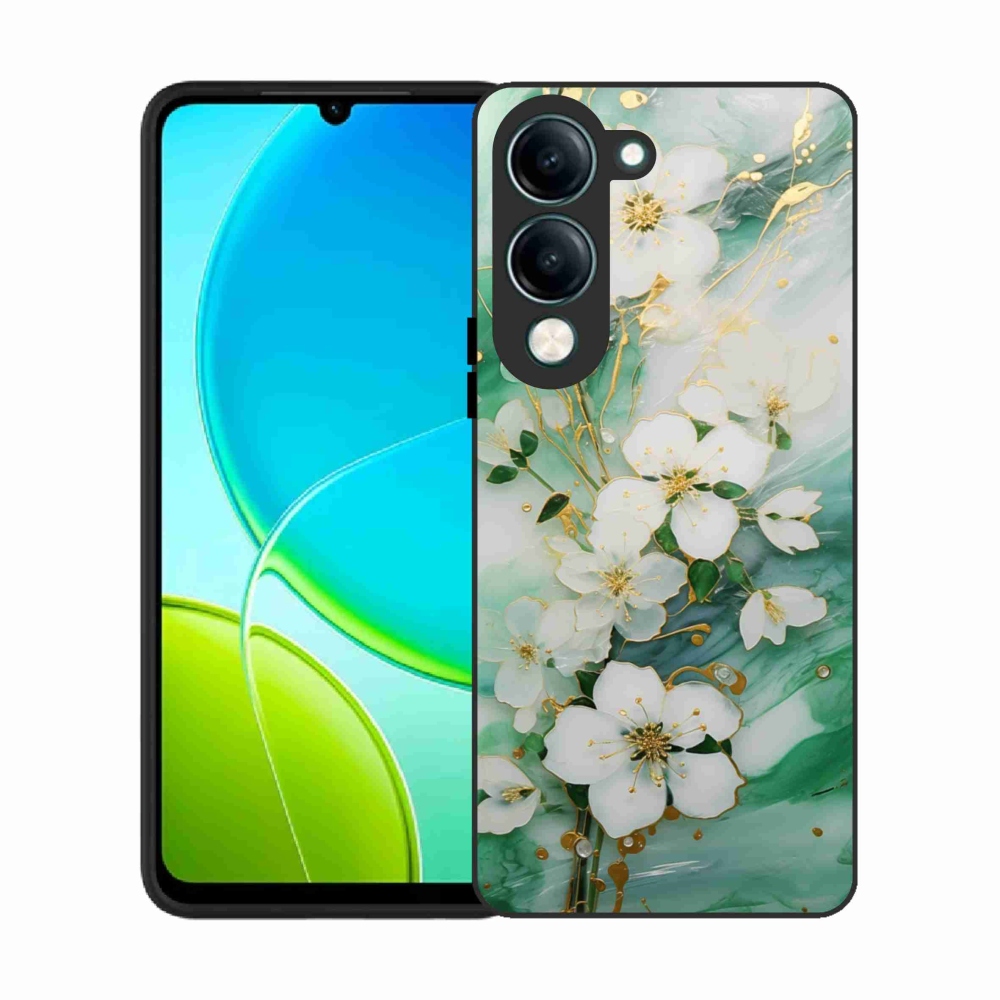 Gél borító mmCase a Vivo Y29S 5G-hez - finom virágok