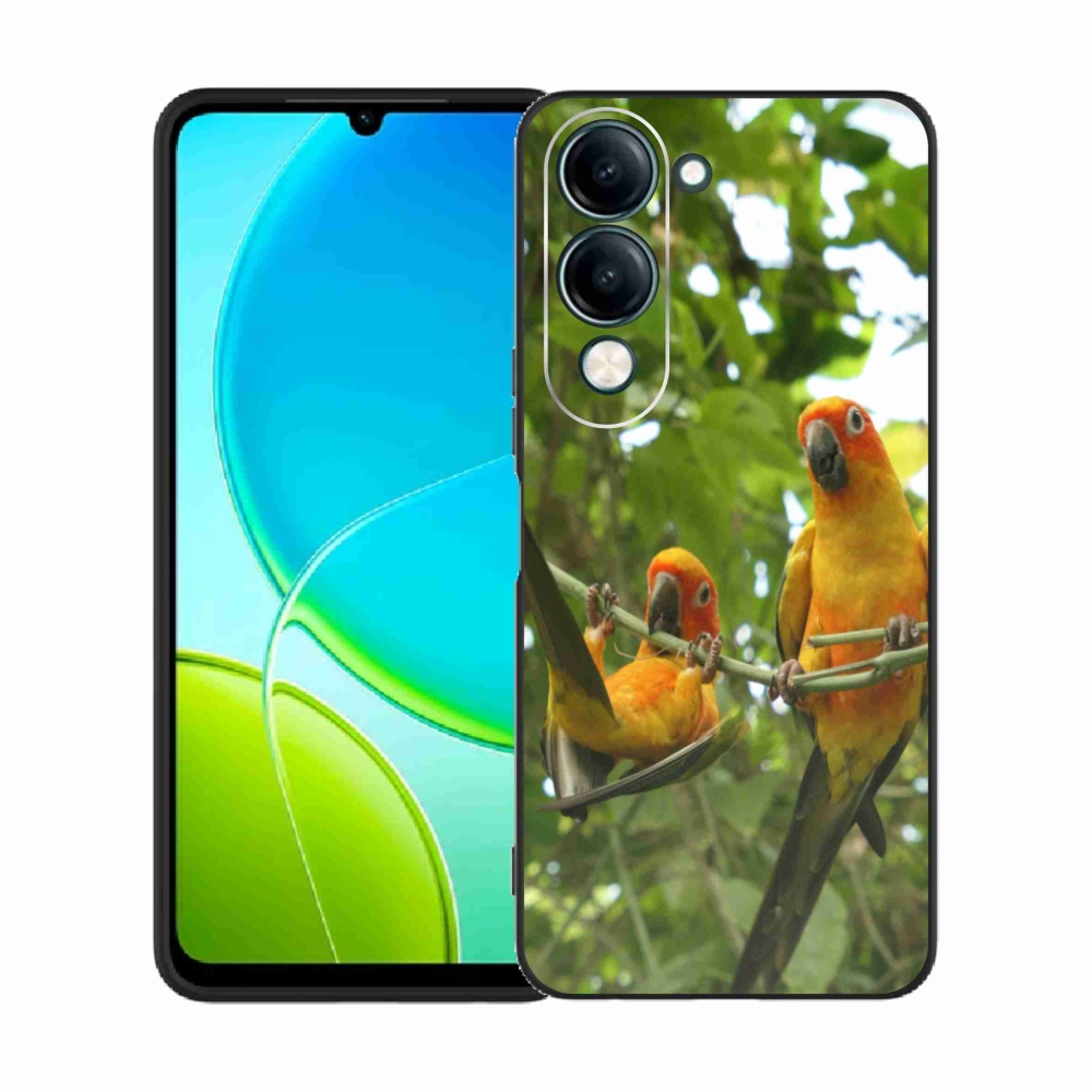 Gél borítás mmCase a Vivo Y29S 5G készülékhez - papagájok aratingy