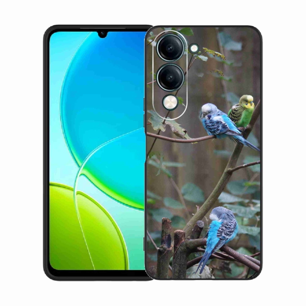 Zselés borítás mmCase a Vivo Y29S 5G készülékhez - papagájok az ágon